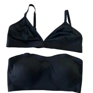 2 New black bras size M